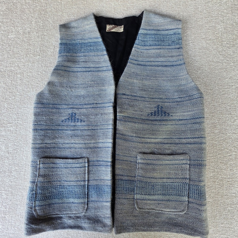 RARE African Leribe Craft Lesotho Mohair and Wool Vest, Handmade in Africa